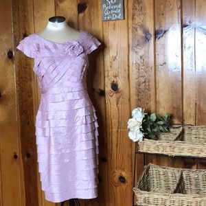 Lizzatti collection short sleeve dress Dusty rose